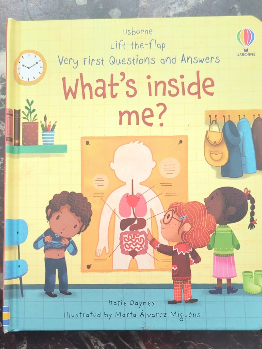Usborne Lift-the-Flap What's Inside Me? Board Book - Yellow
